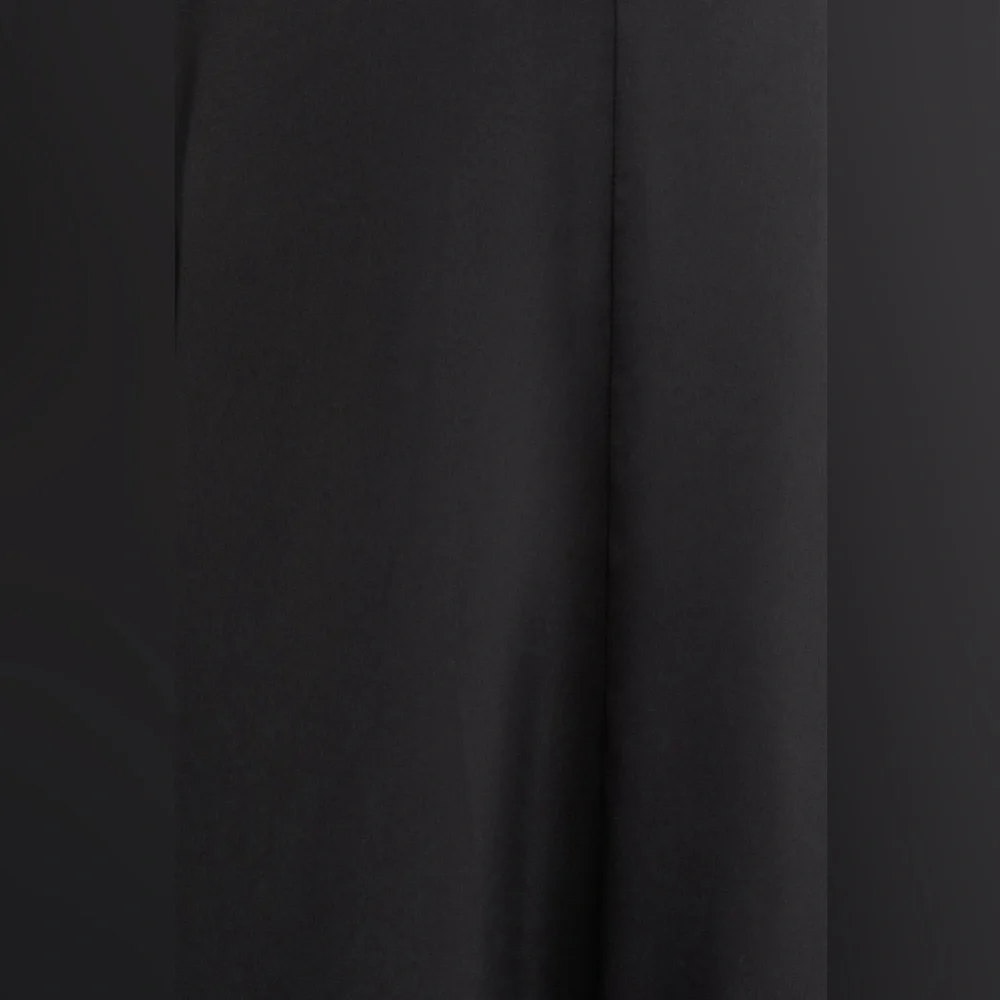 Astr The Label Bustier Satin Black Midi Dress - Picture 5 of 9
